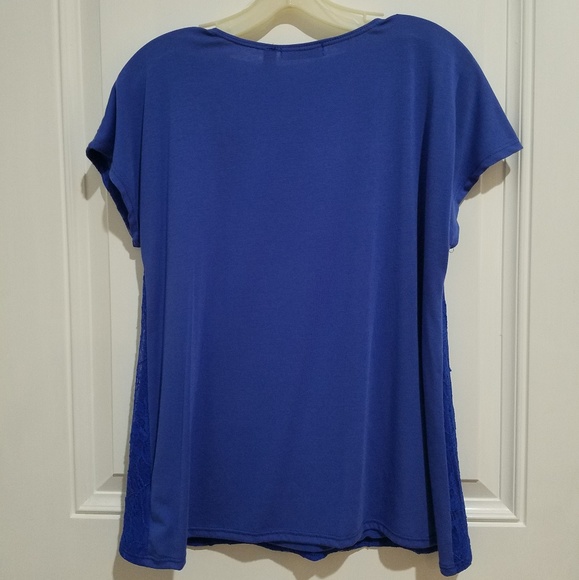 Notations Floral Lace Lined Blouse - Picture 5 of 8